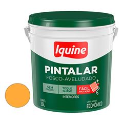 Tinta Vinil Acrílica Fosca 3,6L Pintalar Laranja Cítrico IQUINE / REF. 79314501