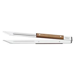 Pegador de Carne em Aço Inox 37cm para Churrasco com Cabo de Madeira TRAMONTINA / REF. 26446/100
