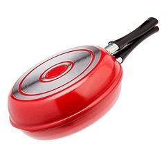 Omeleteira Garlic de Alumínio 750ml 18cm Vermelho BRINOX / REF. 7001/371