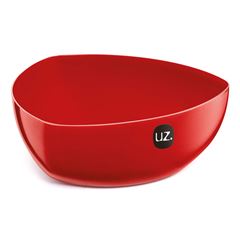 Saladeira Plástica 4 Litros Triangular Vermelho Sólido - Ref. UZ168-VM - UZ
