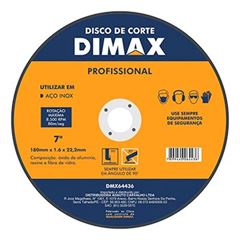 Disco de Corte para Aço Inox de 7 Pol. - Ref. DMX64436 - DIMAX