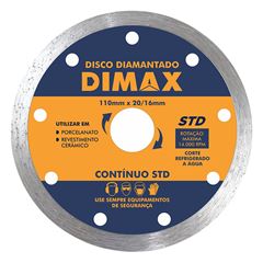 Disco Diamantado 110mm Contínuo STD DIMAX / REF. DMX64573