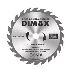 Disco Serra 110mm 24 Dentes Wídia - Ref.DMX64597 - DIMAX