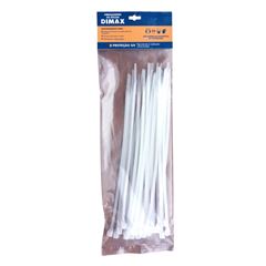 Abraçadeira de Nylon 200x3,6mm 30 Peças Branca DIMAX / REF. DMX65860