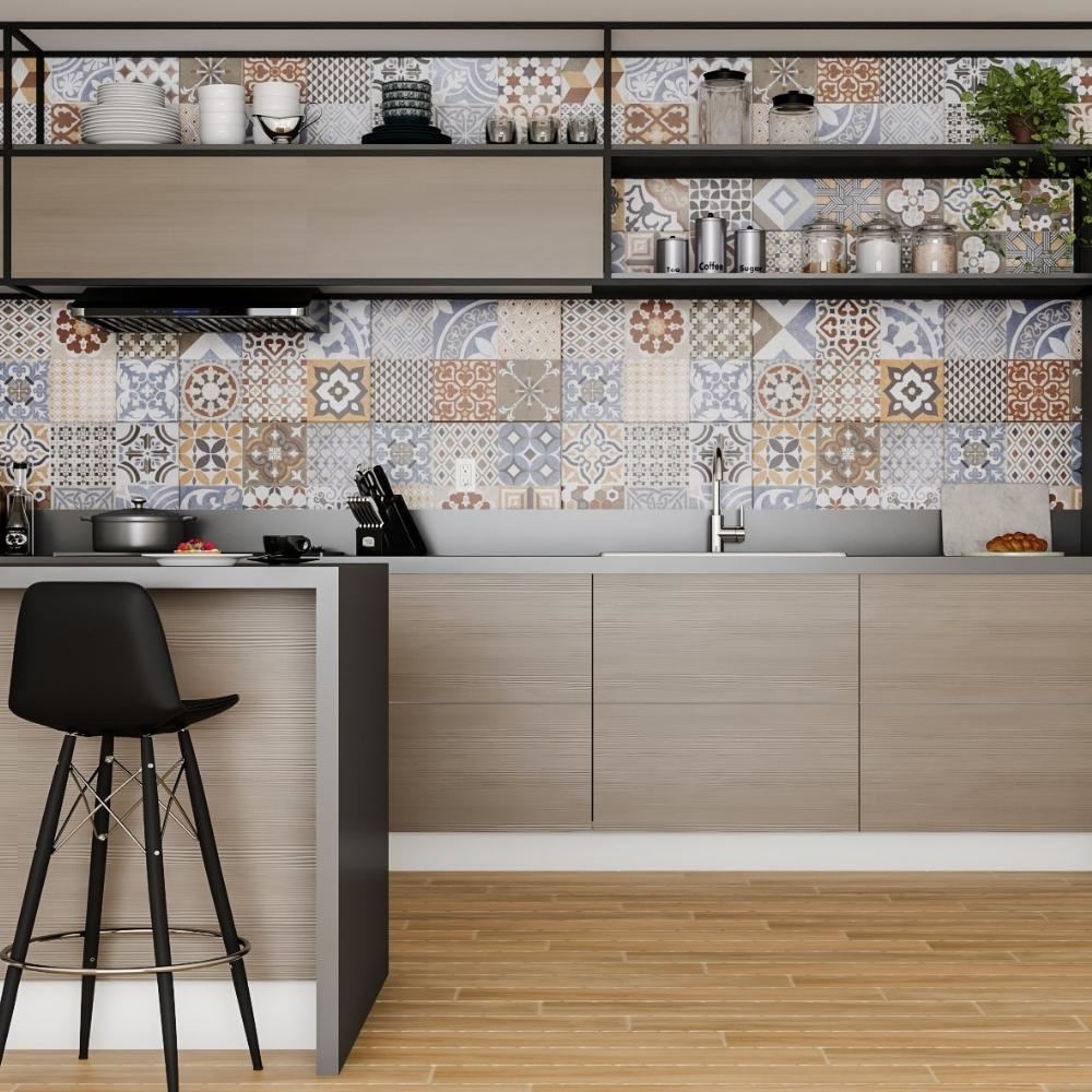 Piso Cerâmico Urbana Retro Mix Urbana 60x60 HD Tipo A POINTER / REF ...