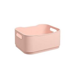 Cesta Plástica 38x32cm Fit Pequena Rosa Blush - Ref.10819/0467 - COZA