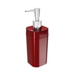 Porta Sabonete Líquido Plástico Splash Vermelho - Ref.20451/0465 - COZA