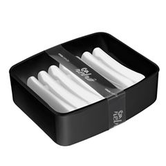 Saboneteira Plástica de Mesa Splash Preta - Ref.20450/0008 - COZA