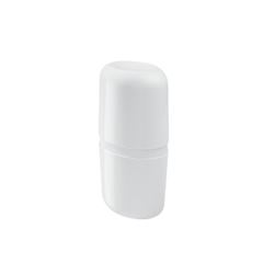 Porta Escova Dental Plástico com Tampa Full Branca -Ref.10442/0007 - COZA