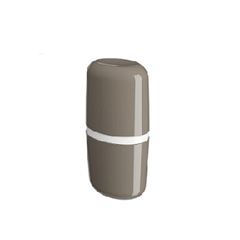 Porta Escova Dental Plástico com Tampa Full Warm Gray - Ref.10447/0126 - COZA
