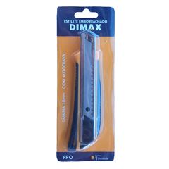 Estilete Emborrachado em Aço 18mm DIMAX / REF. DMX64344