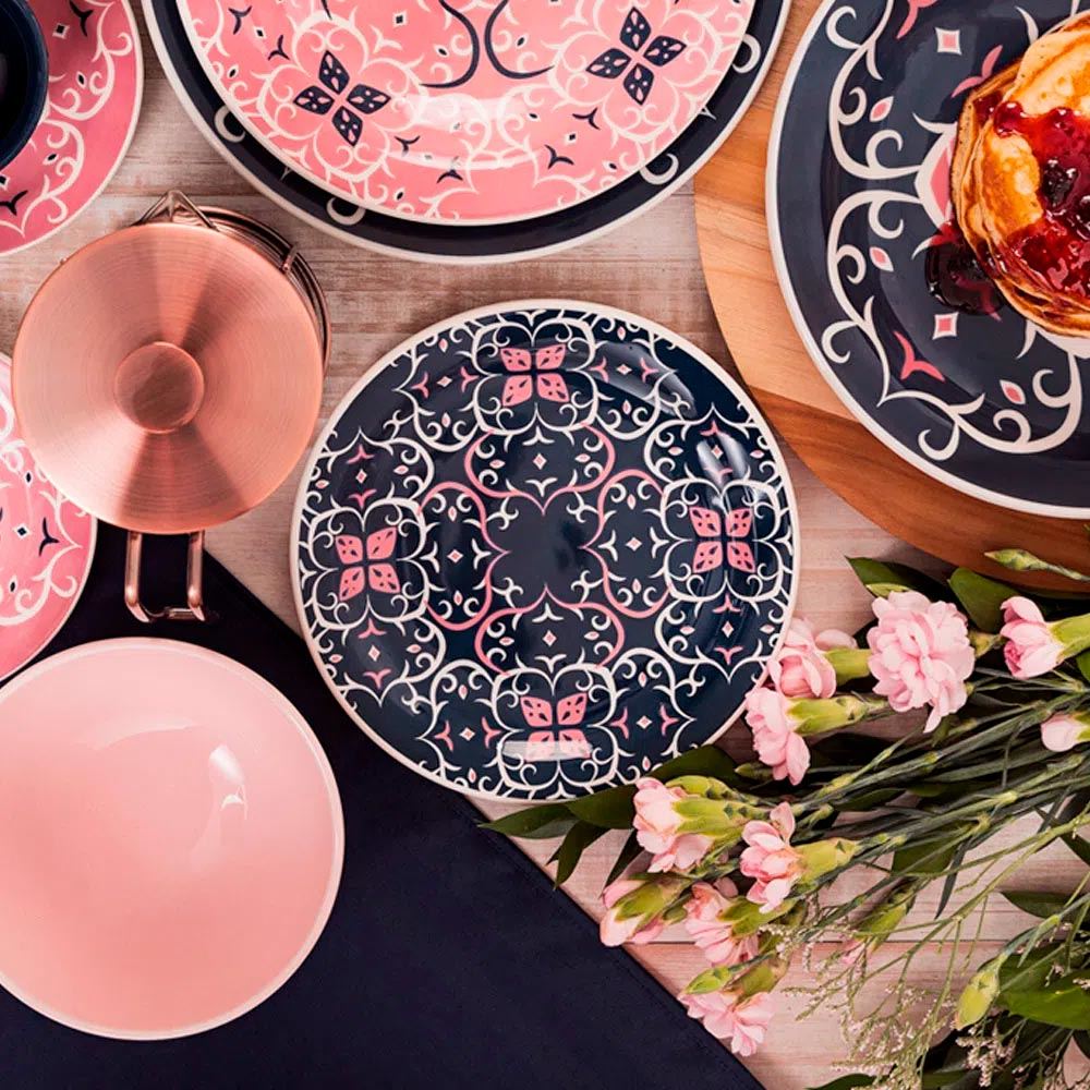 Prato de Sobremesa Porcelana 20cm Hana J069-6809 - Ref.074574 - OXFORD | Tupan Maceió AL