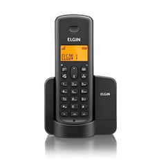 Telefone sem Fio 8001 com Viva Voz e Identificador de Chamada Preto ELGIN / REF. 42TSF8001000