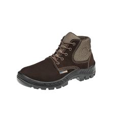 Bota de Couro 38 Cadarço Café Nubuck - Ref.70032338 - MARLUVAS