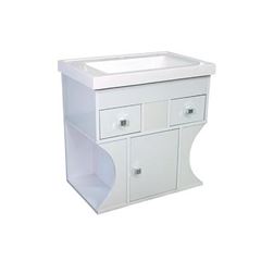 Gabinete MDF para Banheiro Modern 58 x 60cm Branco SICMOL / REF. 24734-110009 