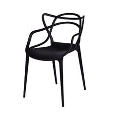 Cadeira em Polipropileno Monobloco Allegra Preto - Ref.F915001 - GARDEN LIFE