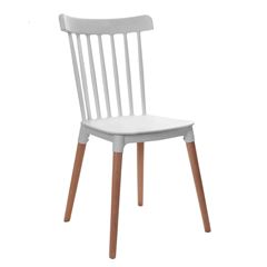 Cadeira com Pés de Madeira Windsor Branca - Ref.F908000 - GARDENLIFE