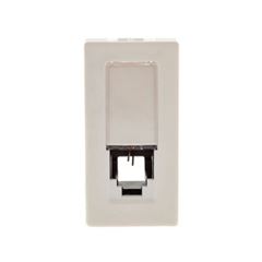 Tomada Módulo Plus+ 1m para Telefone RJ11 Branco - Ref. 615011BC - PIAL