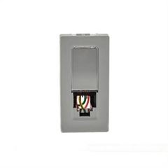 Tomada Módulo Plus+ para Telefone RJ11 Cinza - Ref. 615010CZ - PIAL