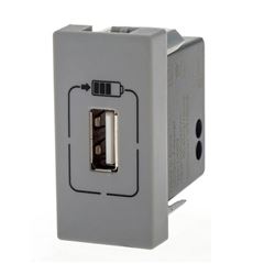Carregador Modulo Plus+ Usb 1 Módulo 1100ma Cinza - Ref.615088CZ - PIAL