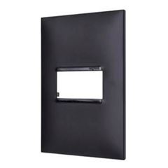 Placa Vertical 1 Posto 4x2 Plus+ Preto - Ref. 618501PT - PIAL