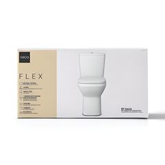 Kit Bacia com Caixa Acoplada 3 e 6 Litros Assento e Instalações Flex Branco DECA / KP.380.17