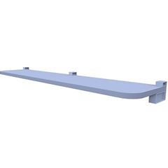 Prateleira Madeira 1,5x25x100cm Azul Serenity com Suporte Azul Kids - Ref.08008.055 - PRATK