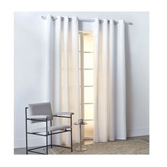 Cortina 280x180cm Barcelona Branco com Forro de Tecido - REF.BT31TCF11BAR0001 - SANTISTA