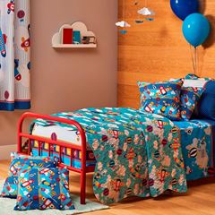 Almofada 40x40 Infantil Basic Aviões - Ref. BAMCEALMB1PARAVI - SANTISTA