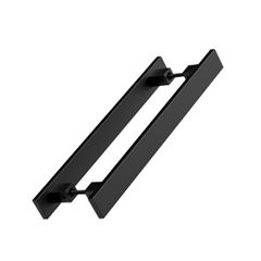 Puxador Inox 1000mm Perfil 30x10mm Retangular Fosco Preto - Ref.76800 - STAM