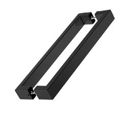 Puxador Inox 1000mm Perfil 40x20mm Retangular Fosco Preto - Ref.76803 - STAM