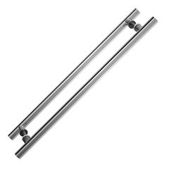 Puxador Inox 800mm Perfil 25x25mm Tubular Escovado - Ref.76028 - STAM