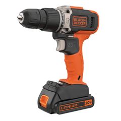 Parafusadeira E Furadeira De Impacto 3/8 Polegadas 20V Max Íon de Lítio 1 Bateria E Carregador Bivolt BLACK E DECKER / REF. BCD704C1-BR