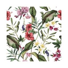 Papel de Parede 10m Vinílico Floral Tropical - Ref.1555 - BOBINEX