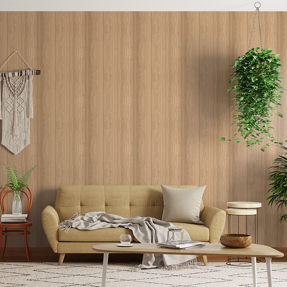 Papel de Parede Vinílico Madeiras Marrom 9,5m BOBINEX / REF. 7000
