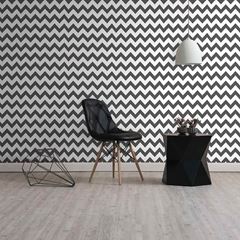 Papel de Parede 10m Vinilizado Chevron Cinza - Ref.7405 - BOBINEX