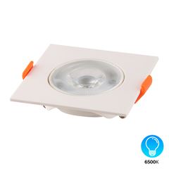 Spot ABS Quadrado Bivolt De Led De Embutir 5W 6500K  DILUX/ REF.DI70512 