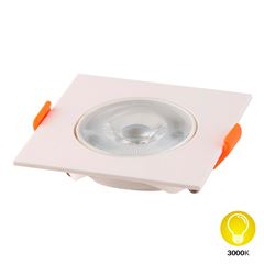 Spot de Led Quadrado 7W Bivolt de Embutir 3000K DILUX / REF.DI70543