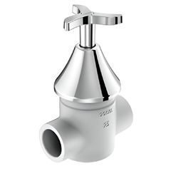 Registro De Gaveta PVC 25mm Nova Pertutti Cromado DOCOL / REF. 00902906
