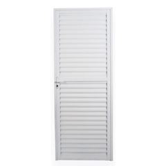 Porta de Alumínio 80x210 Lado Esquerdo Soft Branco MGM / REF. 104865