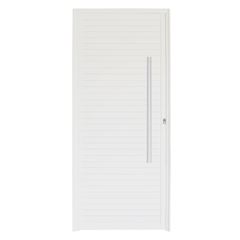 Porta Alumínio 100X210 Lambri Project Fechadura e Puxador Lado Esquerdo Branco MGM / REF. 121565