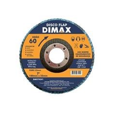 Disco de Lixa Flap para Metal 7 Polegadas com Grão 60 - Ref. DMX74541 - DIMAX