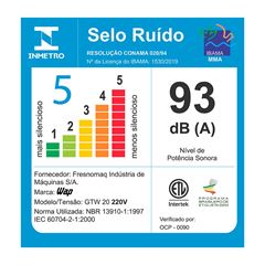 Aspirador de Pó e Água GTW 20 1600W 20 Litros 160mbar com Soprador 220V WAP / Ref.FW006491