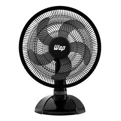 Ventilador 3 em 1 Coluna Mesa Parede RAJADA TURBO W130 50 cm 5 Pás Preto 220V WAP / Ref.FW046357