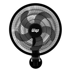 Ventilador 3 em 1 Coluna Mesa Parede RAJADA TURBO W130 50 cm 5 Pás Preto 220V WAP / Ref.FW046357