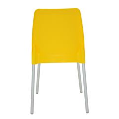 Cadeira em Polipropileno com Pernas Anodizadas Vanda Amarelo - Ref.92053/900 - TRAMONTINA