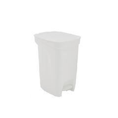 Lixeira em Polipropileno com Haste de Aço Galvanizado Compact 10 Litros Branca - Ref.92852/010 - TRAMONTINA