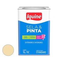 Tinta Acrílica Fosco 18 Litros Sela e Pinta  Marfim  IQUINE / REF. 333302005