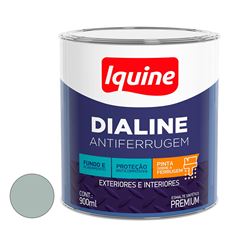 Tinta Esmalte Brilhante 0,9L Dialine Antiferrugem Platina - Ref.348200604 - IQUINE 