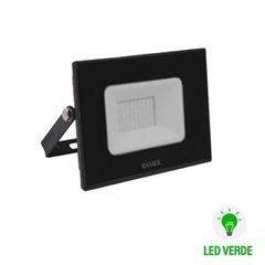 Refletor Led de Alumínio Slim 30W Bivolt Verde DILUX / REF. DI76811